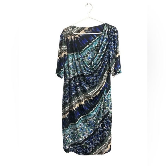 Laura 4 Season Dress, Cowl Neck, Short Sleeve, Stretchy, Comfortable - Picture 3 of 8